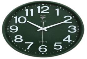 Relógio de Parede Redondo Verde 38cm - Mostrador Arabico