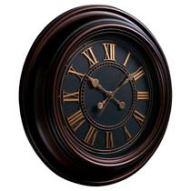 Relógio De Parede Romano 50cm Cozinha Sala Preto Relógio De Parede Romano 50cm Cozinha Sala Preto