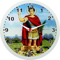 Relógio De Parede Santo Expedito - Santos Católicos - 24cm - Aganju Artes