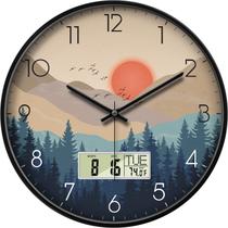 Relógio de parede SCOAGE Silent 30cm com calendário e temperatura