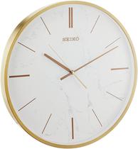 Relógio de Parede Seiko Carrara - Efeito Mármore Branco - 16cm