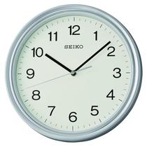 Relógio de parede Seiko Oita Metallic Silver 28cm com movimento de quartzo