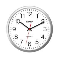 Relógio de parede Sharp Silver 35 cm Silent Non Ticking Quartz