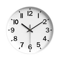 Relógio de Parede Silencioso 30cm Moderno Minimalista Com Números Grandes Em Relevo Para Sala Escritório Cozinha Recepção Decoração Elegante