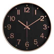 Relógio de Parede Silencioso 30cm Moderno Minimalista Para Sala Escritório Cozinha Recepção Decoração Elegante