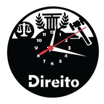 Relógio de Parede Silencioso Direito Advogado Profissões Decoração MDF
