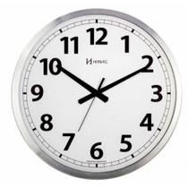 Relógio De Parede Silencioso Herweg Alumínio Branco 6713-079