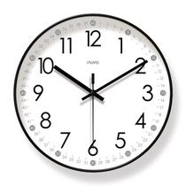 Relógio de parede silencioso, números fáceis de ler, relógio de quartzo de 30 cm