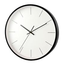 Relógio de Parede Silencioso Preto em plástico 30cm - Generic