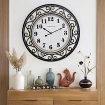Relógio de Parede SwallowLiving Vintage de Ferro Silencioso 61 cm Relógio de Parede SwallowLiving Vintage de Ferro Silencioso 61 cm