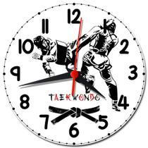 Relógio de Parede Taekwondo Decoração - Relógio Taekwondo Relógio de Parede Taekwondo Decoração - Relógio Taekwondo