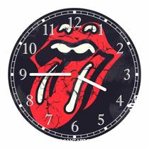 Relógio De Parede The Rolling Stones Bandas Decoração Salas Quartz
