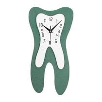 Relógio de parede Timelike Modern Tooth Dentist Dental Clinic Green Relógio de parede Timelike Modern Tooth Dentist Dental Clinic Green