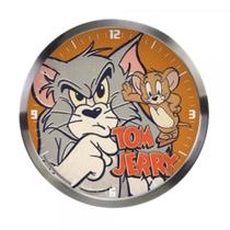 Relógio De Parede Tom E Jerry Aluminio Hb Mad Cat Mouse