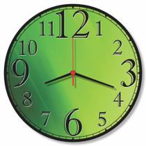 Relógio de Parede Varias Cores Amarelo Azul Vermelho Verde Preto Branco Roxo Rosa Decorativo - RelóGil