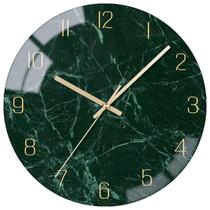 Relógio de parede VIKMARI Glass Silent Non Ticking 30 cm verde escuro