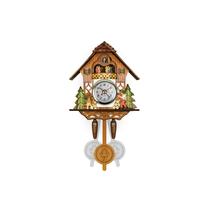 Relógio de parede vintage estilo escandinavo de madeira Cuckoo Bell