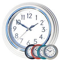 Relógio de Parede Wincy Pequeno Silesioso Decorativo Casa Sala Escritório Redondo Vermelho Preto Branco Verde Nude PDA02083