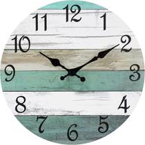 Relógio de parede Wooden Look Minimalista Design 30cm Relógio de parede Wooden Look Minimalista Design 30cm