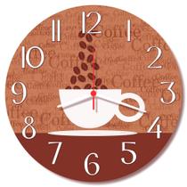 Relogio de Parede Xicara Cafe Decorativo Cozinha Sala Presente Decoração 30cm - RelóGil