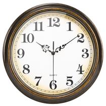Relógio de parede Yoiolclc Vintage Silent Non-Ticking 30 cm Bronze Relógio de parede Yoiolclc Vintage Silent Non-Ticking 30 cm Bronze