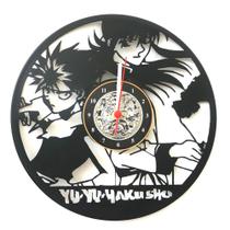 Relógio De Parede, Yu Yu Hakusho, Decoração, Anime, Presente, Disco de Vinil - Avelar Criações