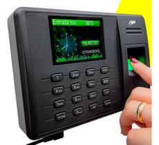 Relógio De Ponto Biométrico Com Leitor Impressão Digital Eletrônico Controle De Acesso Entrada E Saída De Funcionários Relógio De Ponto Biométrico Com Leitor Impressão Digital Eletrônico Controle De Acesso Entrada E Saída De Funcionários