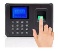 Relógio de Ponto Display LCD Biométrico Impressão Digital