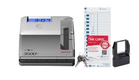 Relógio de ponto e carimbo de documento Pyramid Time Systems 3500ss