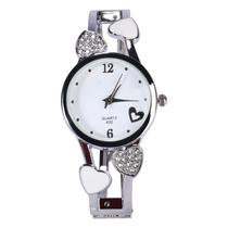 Relógio de pulseira ELEOPTION, pulseira feminina de quartzo em aço inoxidável