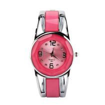 Relógio de pulseira ELEOPTION, pulseira feminina de quartzo em aço inoxidável