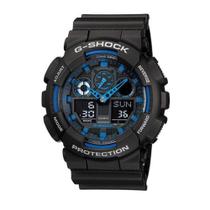 Relógio De Pulso Anadigi Ga-100-1a2dr - G-shock - Casio G-Shock Relógio De Pulso Anadigi Ga-100-1a2dr - G-shock - Casio G-Shock