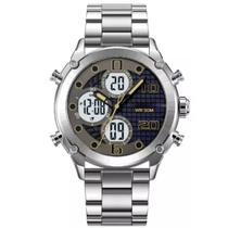 Relógio de Pulso Analógico Digital Prata Relógio de Pulso Analógico Digital Prata