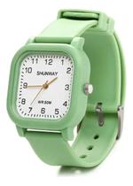 Relógio De Pulso Analógico Feminino Shunway Quadrado Verde Verde-claro Branco Relógio De Pulso Analógico Feminino Shunway Quadrado Verde Verde-claro Branco