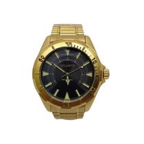 Relógio De Pulso Atlantis Dourado Masculino Resistente Água