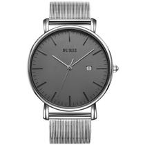 Relógio de pulso BUREI Fashion Minimalist à prova d'água para homens