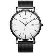 Relógio de pulso BUREI Fashion Minimalist Analog Date Masculino