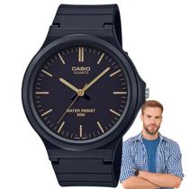 Relógio de Pulso Casio Analógico Vintage Unissex Masculino Feminino Classico Redondo Preto a Prova Dágua MW-240-1E2VDF Relógio de Pulso Casio Analógico Vintage Unissex Masculino Feminino Classico Redondo Preto a Prova Dágua MW-240-1E2VDF