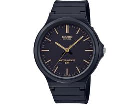 Relógio de Pulso Casio Analógico Vintage Unissex Masculino Feminino Classico Redondo Preto a Prova Dágua MW-240-1E2VDF