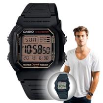 Relógio de Pulso Casio Digital Masculino Esportivo Prova Dágua 100m Bateria de 10 Anos Preto W-800H