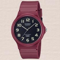 Relógio de Pulso Casio Feminino Analógico Leve Esportivo Prova Dágua Redondo Vermelho MQ-24UC-4BDF