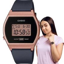 Relógio de Pulso Casio Feminino Digital Rose Gold Esportivo Casual Leve 50 Metros LW-204-1ADF