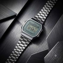 Relógio de Pulso Casio Feminino Masculino Digital Aço Inóx Vintage Resistente Água Quadrado Pequeno Casual Prata A168WA-3AYDF Relógio de Pulso Casio Feminino Masculino Digital Aço Inóx Vintage Resistente Água Quadrado Pequeno Casual Prata A168WA-3AYDF