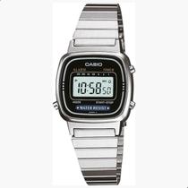 Relógio de Pulso Casio Feminino Vintage Prata Mini LA670WA-1DF