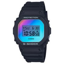 Relógio de Pulso Casio G-Shock Furta-cor Unissex Feminino Masculino Fashion Esportivo Digital Prova Dagua 20 ATM Resistente Choques Pulseira Resina Preto DW-5600SR-1DR