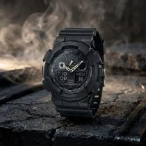 Relógio de Pulso Casio G-Shock Masculino Anadigi Preto Esportivo Grande 5 Alarmes Cronômetro Hora Mundial GA-100-1A1DR Relógio de Pulso Casio G-Shock Masculino Anadigi Preto Esportivo Grande 5 Alarmes Cronômetro Hora Mundial GA-100-1A1DR