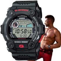 Relógio de Pulso Casio G-Shock Masculino Digital Tábua de Marés Surf Prova dágua 200m Preto Azul Vermelho G-7900