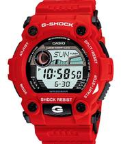 Relógio de Pulso Casio G-Shock Masculino Digital Tábua de Marés Vermelho Esportivo Redondo Original G-7900A-4DR