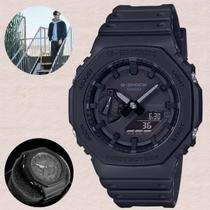 Relógio de Pulso Casio G-Shock Masculino Resistente Choques 5 Alarmes Carbono Prova Dágua 20 ATM Analógico Digital Hora Mundial Preto GA-2100-1A1DR Relógio de Pulso Casio G-Shock Masculino Resistente Choques 5 Alarmes Carbono Prova Dágua 20 ATM Analógico Digital Hora Mundial Preto GA-2100-1A1DR