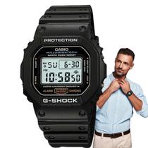 Relógio de Pulso Casio G-Shock Robusto Masculino Digital Preto Esportivo Prova dágua 20 ATM Resistência á Choques Esportivoi DW-5600E-1VDF